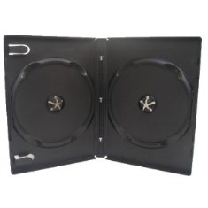 Double DVD Case Black (14mm) High Quality